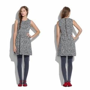 Madewell Stretch Brocade Chevron Dress